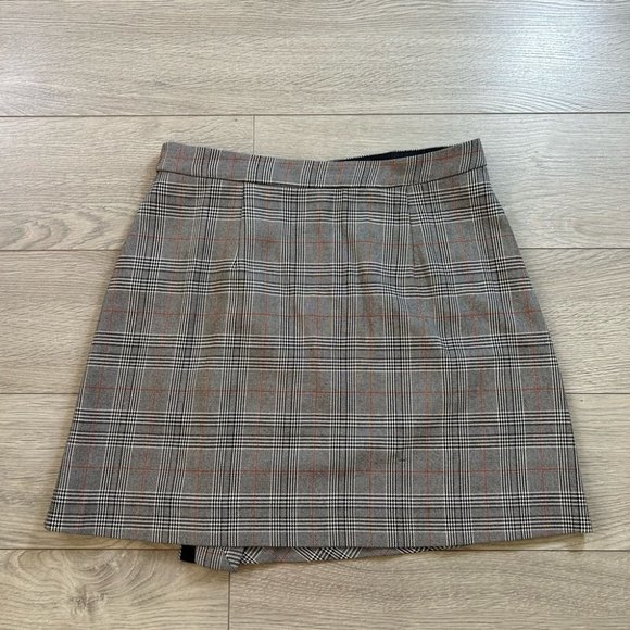 Zara Check Preppy Dark Academia Mini Skirt - Picture 4 of 12
